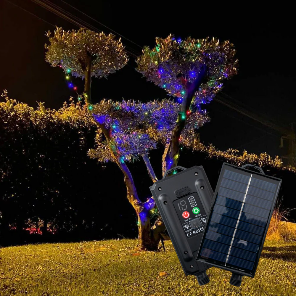 Luci Di Natale Solari 200 Led Multicolor - Image 2