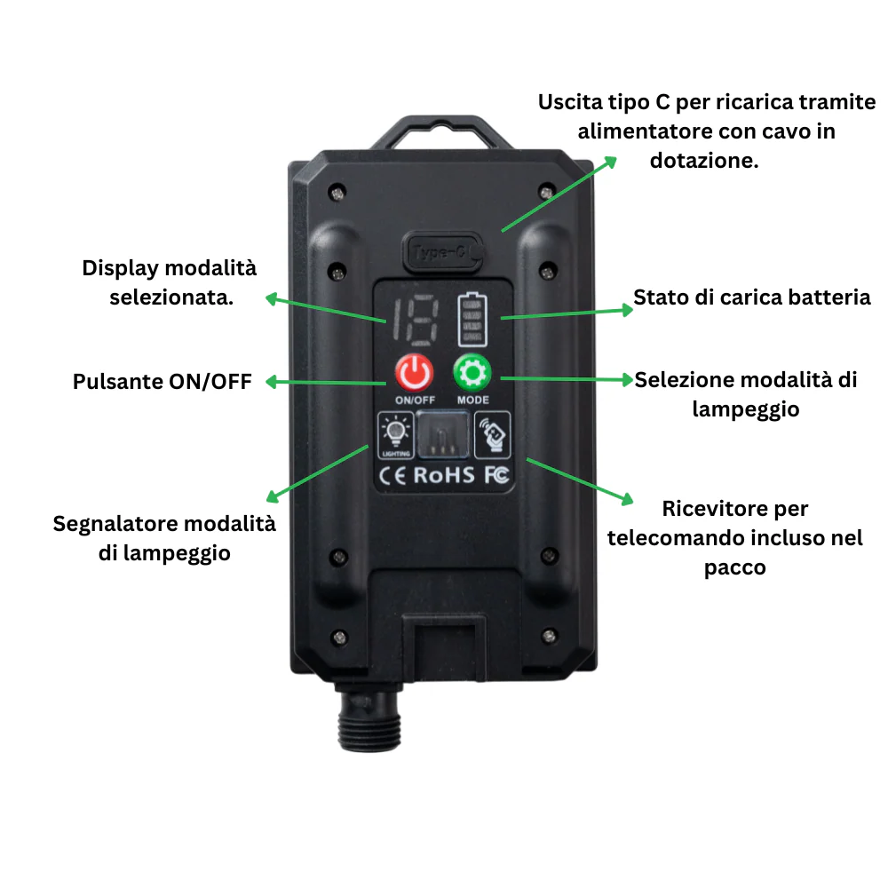 Luci Di Natale Solari 500 Led Multicolor - Image 4