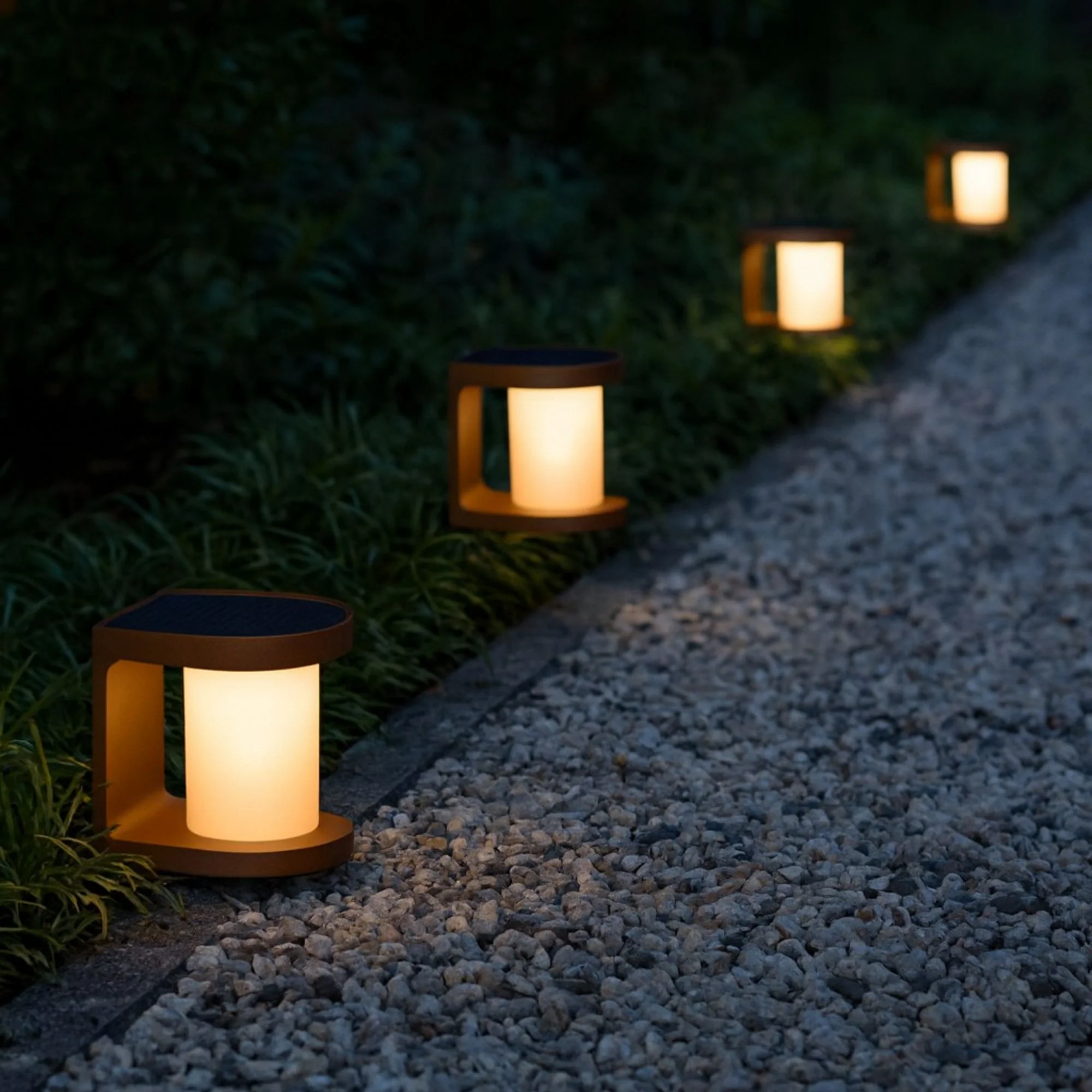Lampioncino da Giardino Solare 370 Lumen "LMS-079" Corten - Image 2