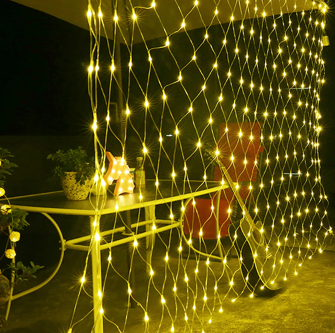 Rete luminosa Luci di Natale Energia Solare 200 Led Bianco Caldo - Image 5