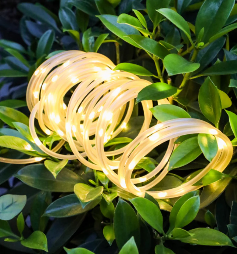 Tubo Luminoso 200 Led luci di Natale Solari Bianco Caldo - Image 4